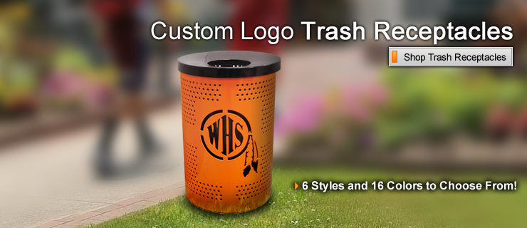 Logo Trash Receptacle