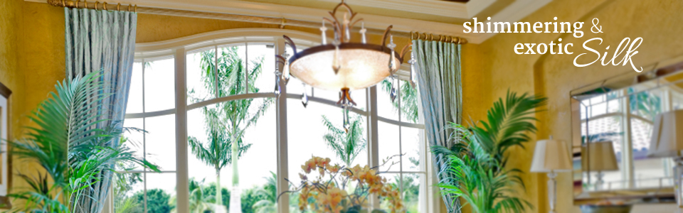 Custom Silk Drapes
