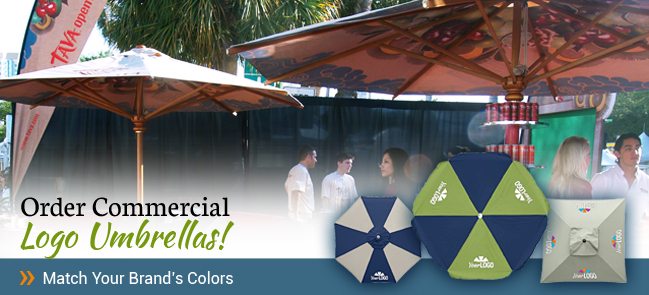 Commercial Logo Umbrellas