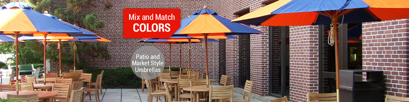 Custom Restaurant Market and Patio Umbrellas