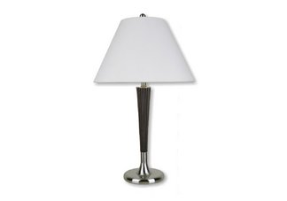 Table Lamp - Walnut/ Silver
