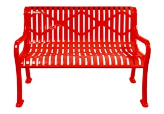 Diamond Outdoor Bench With Arms