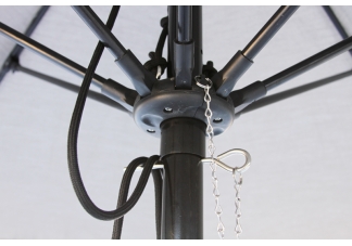 Commercial Fiberglass Umbrella Frame