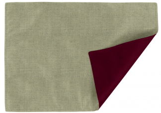 Linen Duck Natural and Chenille Cardinal placemats