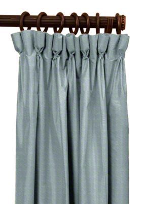 Custom Goblet Pleat Silk Drapes