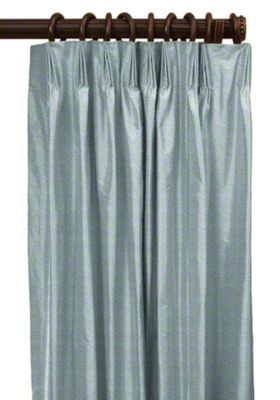 custom euro pleat silk drapes