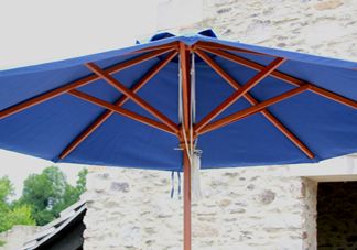 Blue Wood Market Umbrella Blue Wood Market Umbrella