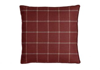 Robert Allen Helios Plaid Crimson Pillow