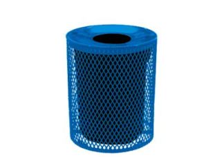 Expanded Trash Can with Concave Lid