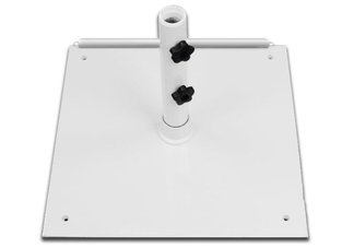 75 lb White Steel Base Umbrella Stand