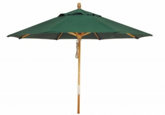 9 ft. Wood Market Umbrella