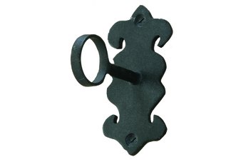 METAL DRAPERY BRACKET PAIR:BLACK3.5"39