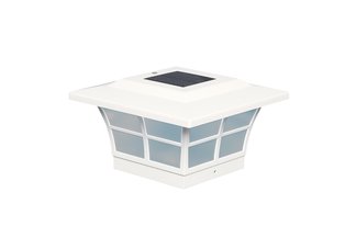 5X5 PRESTIGE SOLAR POST CAP - WHITE