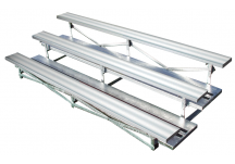 3 row aluminum bleachers
