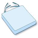 Square Cushion With Inset Back Ties
