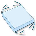 Square Cushion 4 Corner Ties