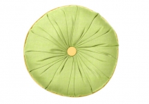 Round Sunburst Pillow with Button