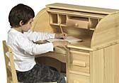 Kids Wooden Rolltop Desk
