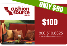 Cushion Source Discounted Gift Card Clearance