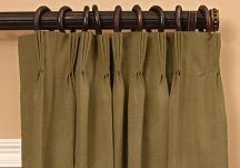 Custom French pleat drapes