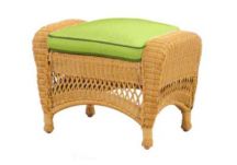 flat wicker ottoman cushions