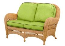 flat wicker loveseat cushions