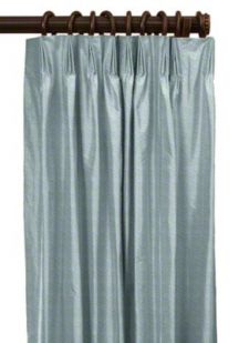 custom euro pleat silk drapes