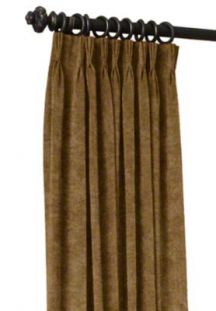 Custom French Pleat Velvet Drapes