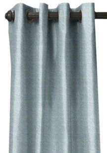 Custom Grommet Silk Drapes