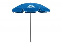 7.5' Lifeguard Umbrella - Aluminum Pole, 7.5' Panel Lifeguard Umbrella Side