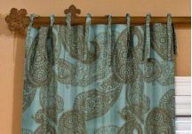 custom tie top drapes