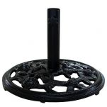 Mosaic Cast Iron Black 30-Pound Umbrella Base