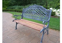 Mississippi High Back Bench Verdi Grey