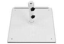 75 lb White Steel Base Umbrella Stand