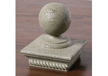 Sphere Sculpture Moss Post Cap