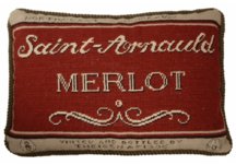 Merlot Needlepoint Pillow Merlot Needlepoint Pillow