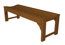 Traditional Garden 60 Backless Bench in Teak