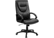 High Back Black Leather Executive Swivel Office Chair