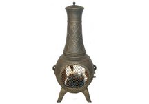 Western Basket Weave Jr. Aluminum Chiminea