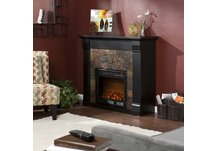 Elkmont Black Electric Fireplace