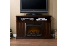Kingsbury Media Espresso Electric Fireplace