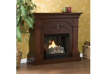 Sicilian Harvest Mahogany Gel Fireplace
