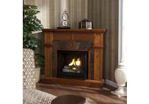 Cartwright Mission Oak Gel Fireplace