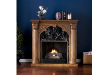 Savino Old World Oak Gel Fireplace