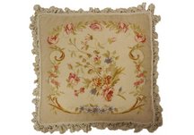 Floral Needlepoint Pillow