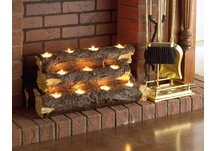 Resin Tealight Fireplace Log