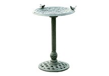 Cool Green Motif Birdbath