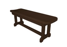 Park 48 Backless Bench in Mahogany