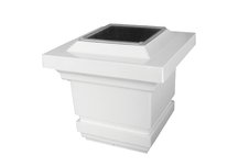 4X4 CLASSY SOLAR POST CAP - WHITE