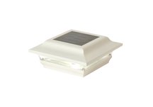 4 X 4 IMPERIAL SOLAR POST CAP - WHITE